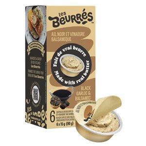 Les Beurrés Butter Black garlic & Balsamic vinegar 90g