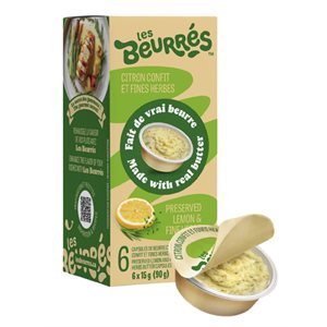 Les Beurrés Butter preserved lemon & fines herbs 90g