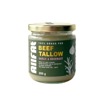 Allfat - Suif De Bœuf -Ail Et Romarin 200G Allfat - Suif De Bœuf -Ail Et Romarin 200G