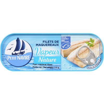 Petit Navire Filets de Maquereau Vapeur 110g Petit Navire Filets de Maquereau Vapeur 110g