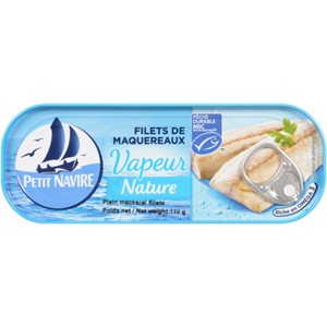 Petit Navire Steamed Mackerel Fillets 110g