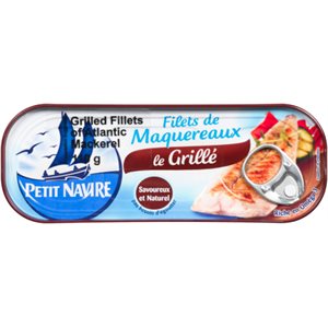 Petit Navire Fillets of Atlantic Mackerel Grilled 110 g 