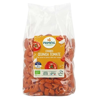Primeal Coudes Blé et Quinoa aux Tomates Biologiques 500g Primeal Coudes Blé et Quinoa aux Tomates Biologiques 500g