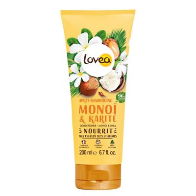 Lovea Après-shampoing au monoï et beurre de karité 200 ml Lovea Après-shampoing au monoï et beurre de karité 200 ml