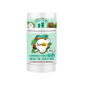 Lovea Gommage visage stick huile de coco bio