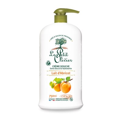 Le Petit Olivier Creme Douche Lait D'Abricot 750Ml