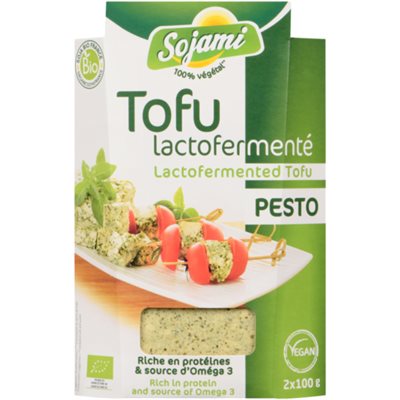 Sojami Tofu Lactofermenté Pesto 2 x 100 g (200 g) Sojami Tofu Lactofermenté Pesto 2 x 100 g (200 g)