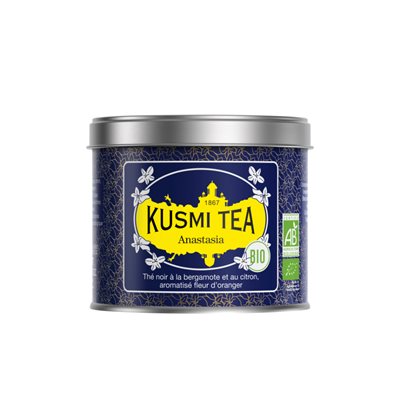 KUSMI Anastasia thé noir Bio - Boîte métal 100gr KUSMI Anastasia thé noir Bio - Boîte métal 100gr
