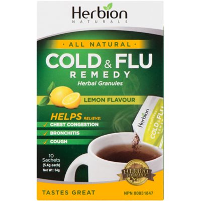 Herbion Naturals Granules Herbier Reméde pour le Rhume et la Grippe Citron 10sach Herbion Naturals Granules Herbier Reméde pour le Rhume et la Grippe Citron 10sach