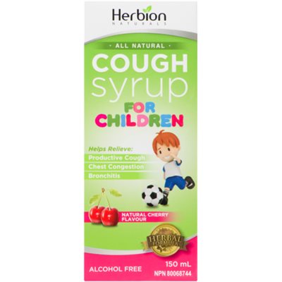 Herbion Naturals Sirop Contre la Toux Pour Enfants Saveur Nature de Cerise 150ml Herbion Naturals Sirop Contre la Toux Pour Enfants Saveur Nature de Cerise 150ml