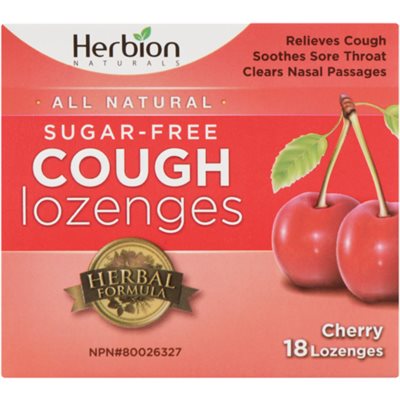 Herbion Naturals Pastilles Contre la Toux Sans Sucre Cerise 18 Pastilles Herbion Naturals Pastilles Contre la Toux Sans Sucre Cerise 18 Pastilles