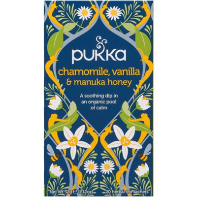 Pukka Tea Organic Camomile, vanilla Manuka 20U