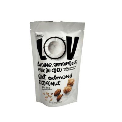 LOV Bouchées d'avoine aux amandes et noix de coco. LOV Bouchées d'avoine aux amandes et noix de coco.