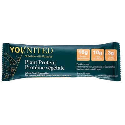 Younited Plant Protein Energy Bar-Peanut Butter 60g