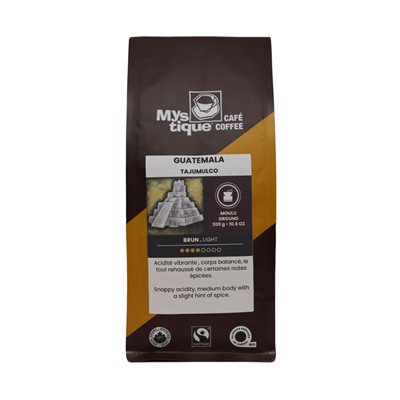 Café Mystique Café du Guatemala léger moulu biologique 300g Café Mystique Café du Guatemala léger moulu biologique 300g