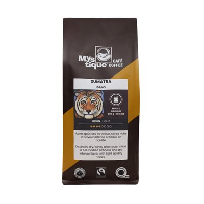 Café Mystique Café moulu de Sumatra biologique 300g Café Mystique Café moulu de Sumatra biologique 300g