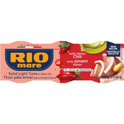 Thon Rio Mare dans l'huile d'olive avec piment italien Thon Rio Mare dans l'huile d'olive avec piment italien